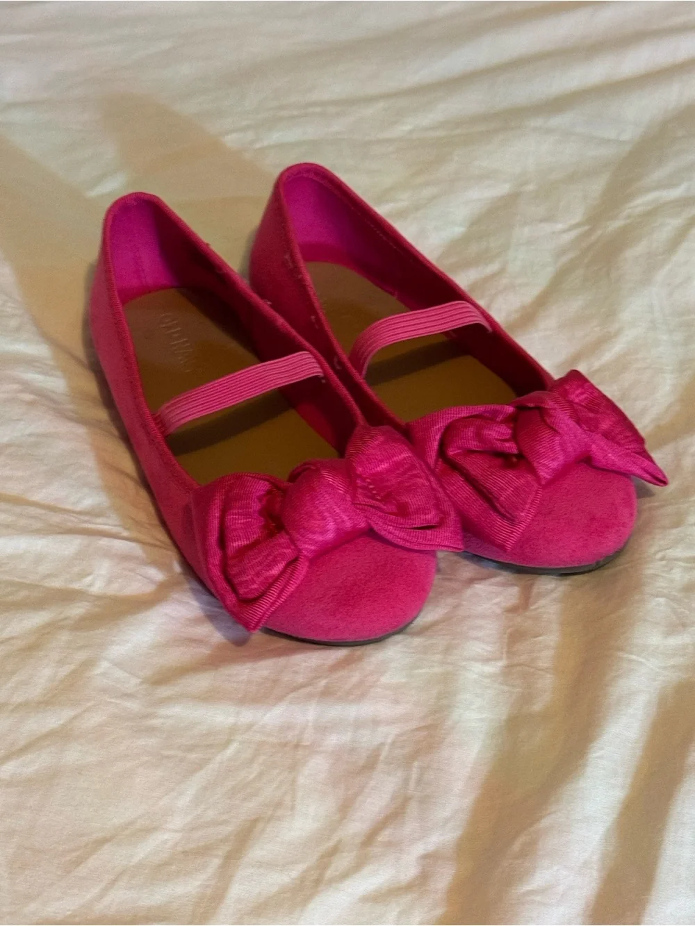 Old Navy Hot Pink Slip-On Ballet Flats for Kids